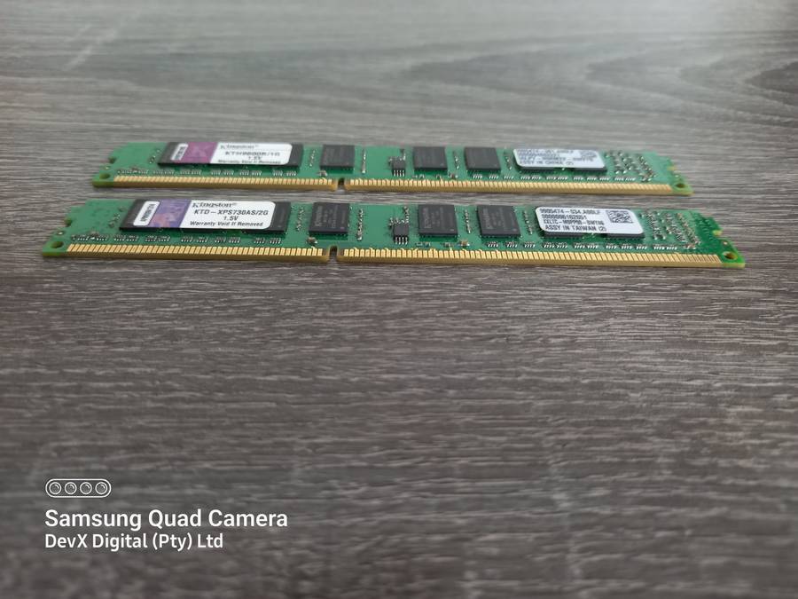 Verified Working - 3GB Total (1GB + 2GB) - Dual Pack Kingston DDR3 Desktop RAM - Combo Deal!