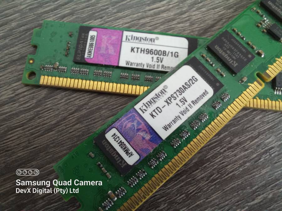 Verified Working - 3GB Total (1GB + 2GB) - Dual Pack Kingston DDR3 Desktop RAM - Combo Deal!