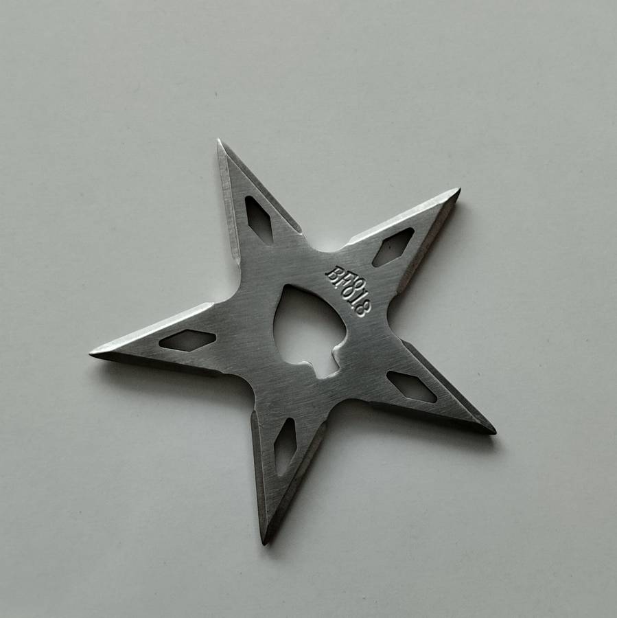 5 Point Ninja Throwing Star with Pouch #O0088