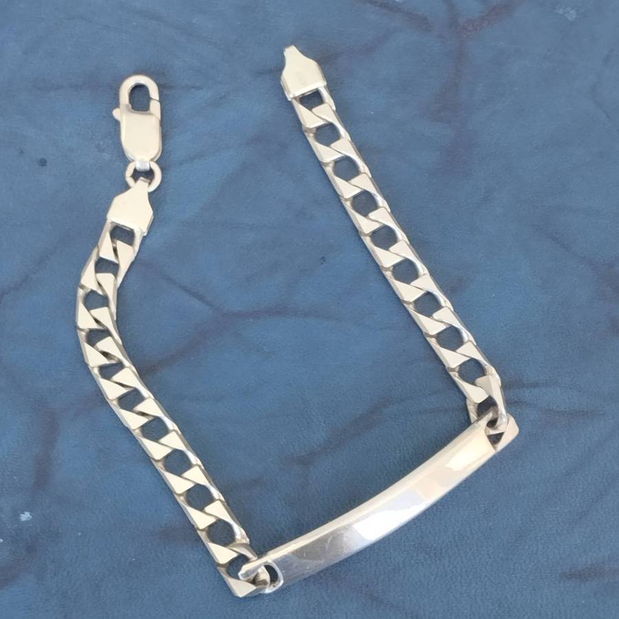 Sterling Silver ID Bracelet WK001
