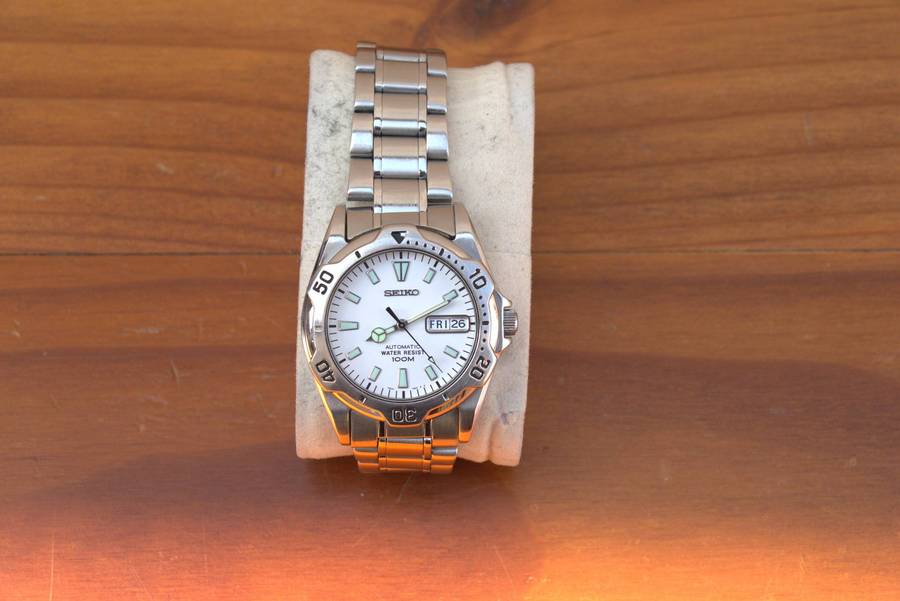 RARE AUTOMATIC SEIKO 'WHITE DIVER' VINTAGE WATCH - REF. 7S26-0180