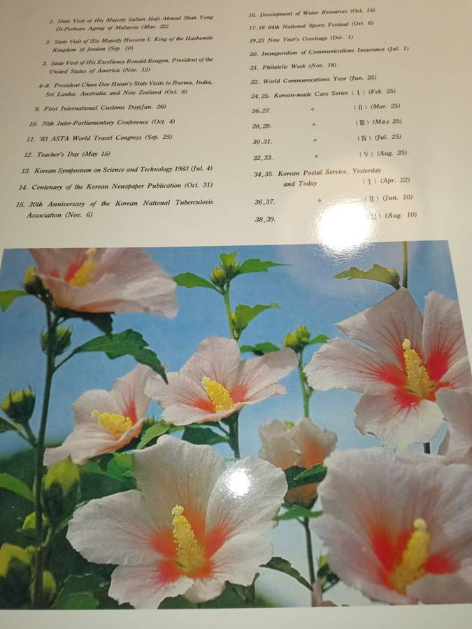 Korean stamps 1983/4,  Phila Korea. Ministry of Communications