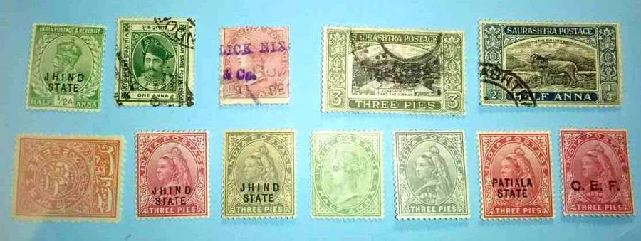 Old India Stamps Collection