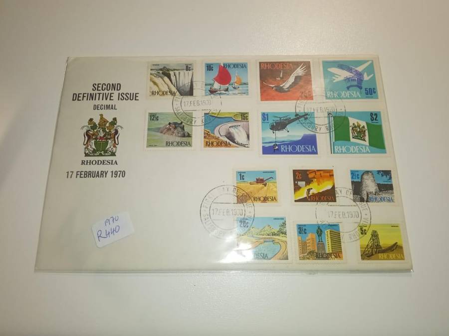 Rhodesia First day cover 1970 2nd definitive issue