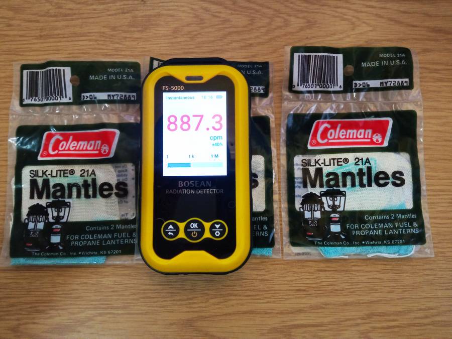 Coleman Silk-Lite 21A Mantles Vintage Thoriated