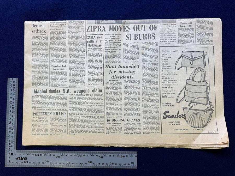 Rhodesian Newspaper - THE HERALD - 17th February 1981 - Period Item (Refer Articles)