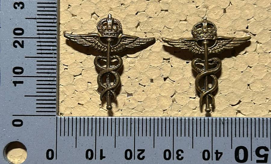 Rhodesian Air Force - SET SRAF KC BRASS COLLARS