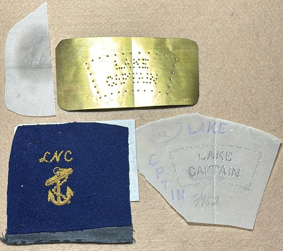 Rhodesian Sports Clubs - LAKE NAVIGATION CLUB BULLION BADGE & LAKE CAPTAIN/OTHER ARTWORK