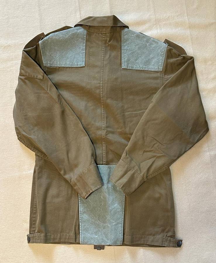 SADF PARA JUMP SMOCK (SLANGVEL) - NUTRIA, Mnfd by Ensign, Cape Town, Size Medium WITH FLASHES