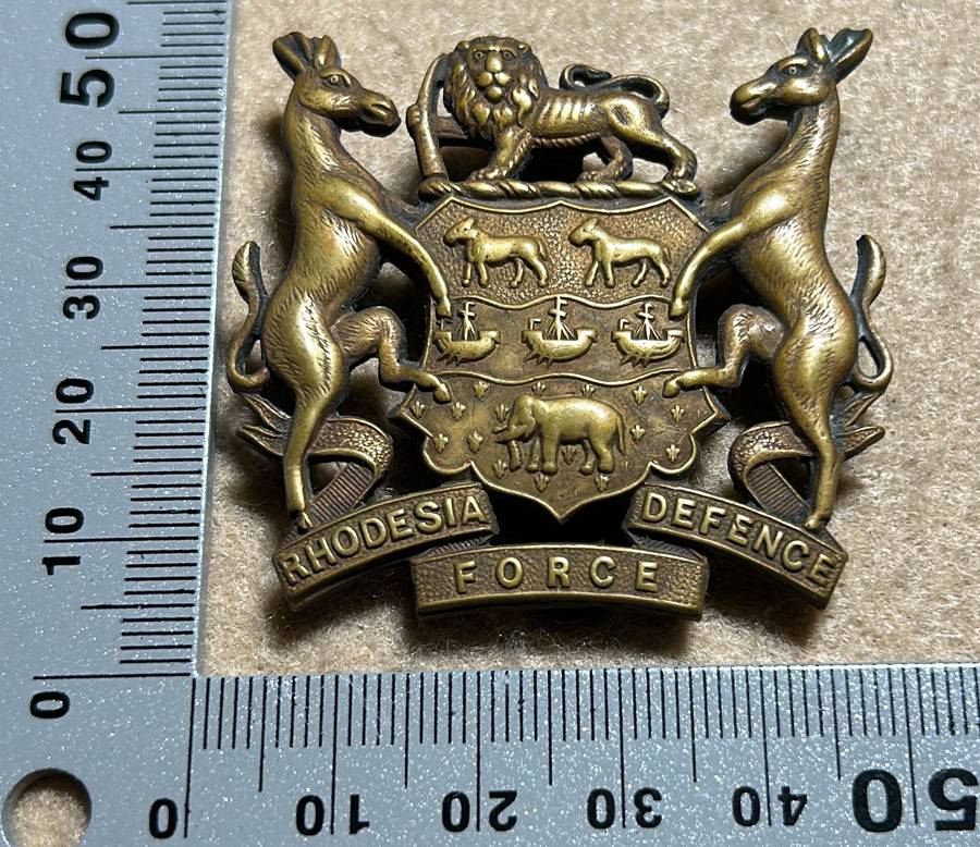 RHODESIA DEFENCE FORCE - HAT BADGE RHODESIAN DEFENCE FORCE - 1920 -23