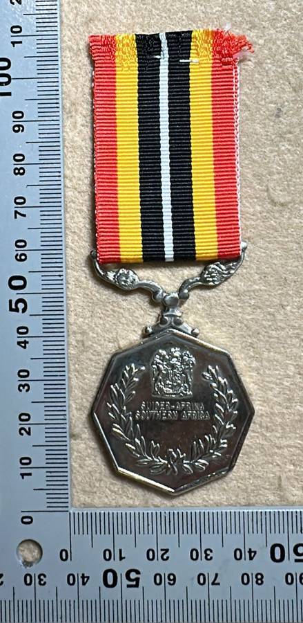 SA Military Decorations & Medals - Southern Africa Medal - Full Size - Numbered 58572