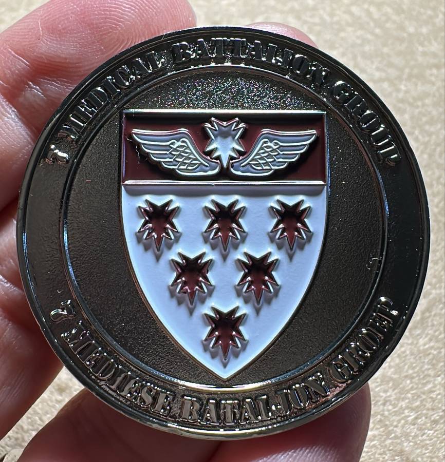 SA ARMY - 7 Medical Battalion - Cycle Qualified OPS Medic Medallion - No 002