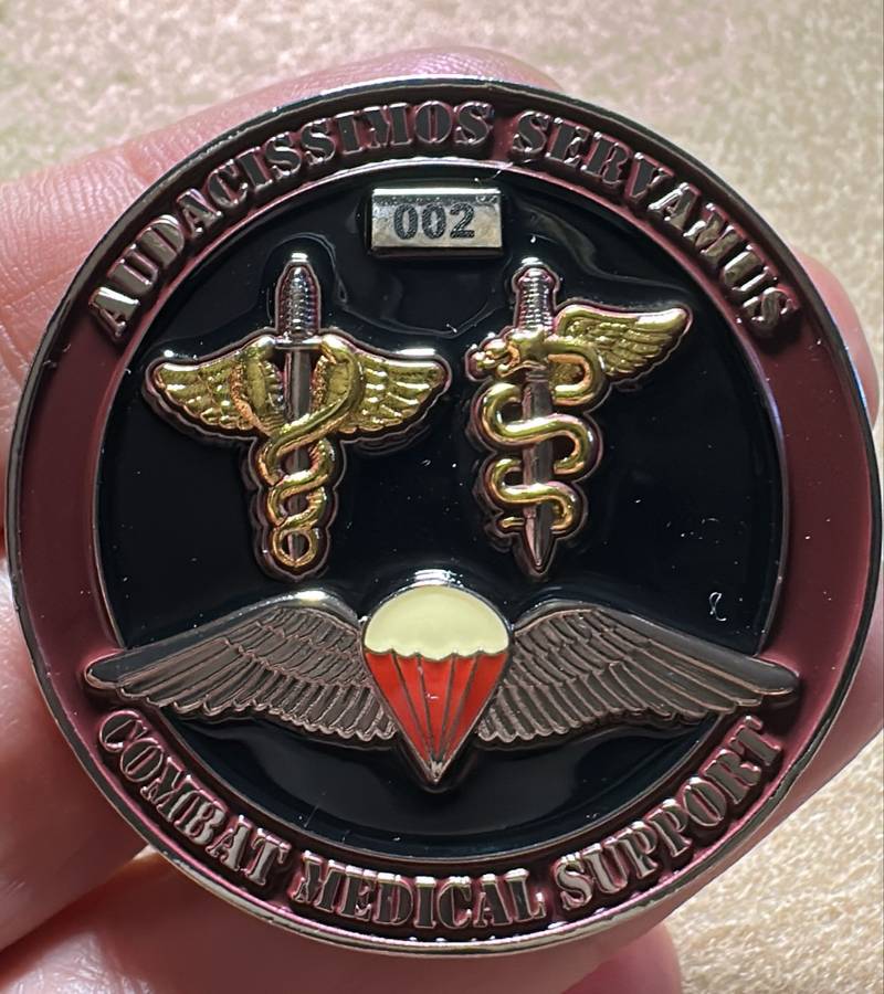 SA ARMY - 7 Medical Battalion - HALO/HAHO Qualified  Medallion - No 002