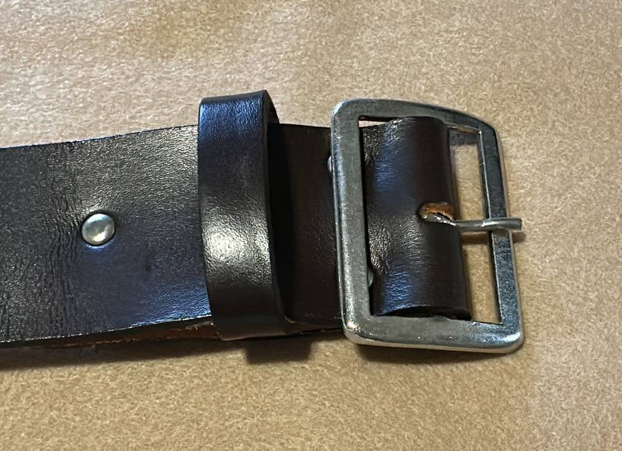 SWATF Infantry Leather Belt with Chrome Buckle