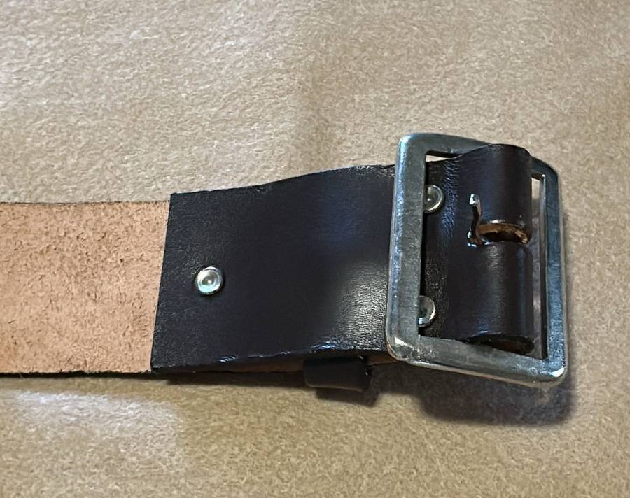 SWATF Infantry Leather Belt with Chrome Buckle