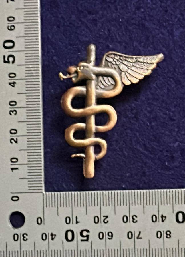 SADF - OPS Medic Qualification Badge - Metal, all pins intact