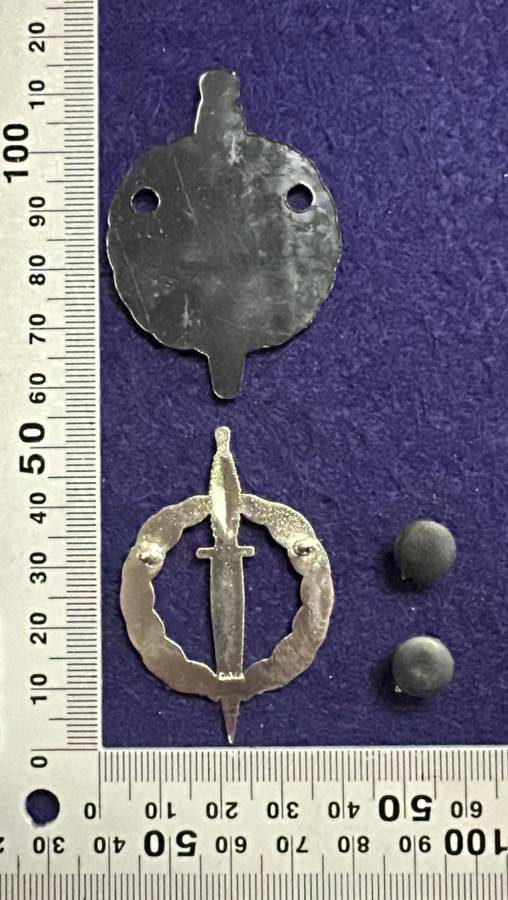 SA ARMY - Recce Operator Qualification Badge with Backing Plate and pins