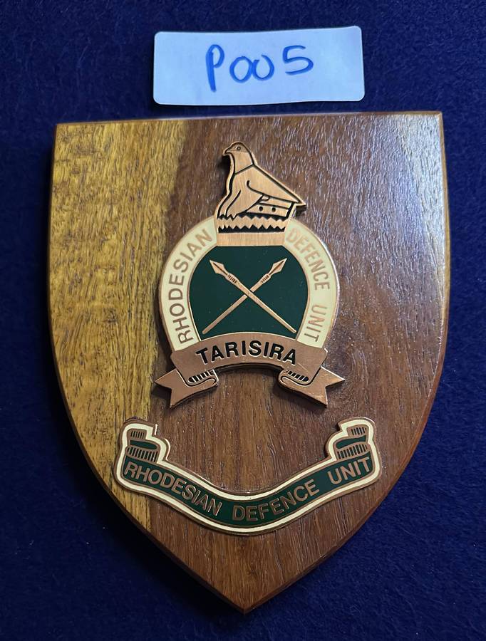 Rhodesian Plaque - Rhodesia Defence Unit - TARISIRA