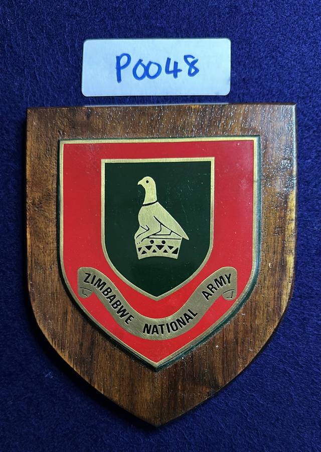 Rhodesian Plaque - ZIMBABWE NATIONAL ARMY