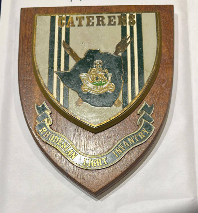Rhodesian Plaque - RLI Rhodesian Light Infantry - Caterers