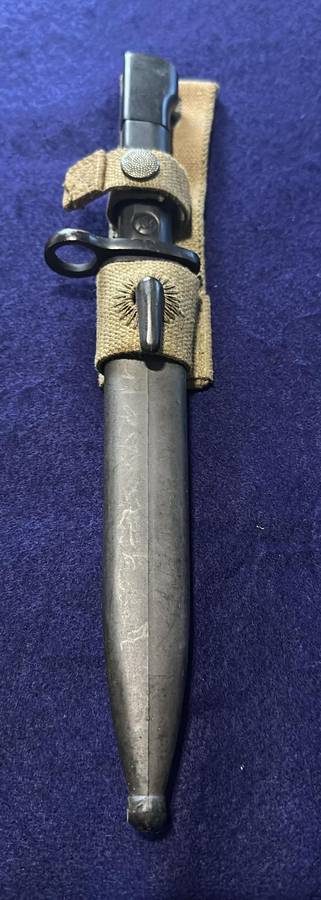 SADF UZZI Bayonet and Sheath, excellent condition