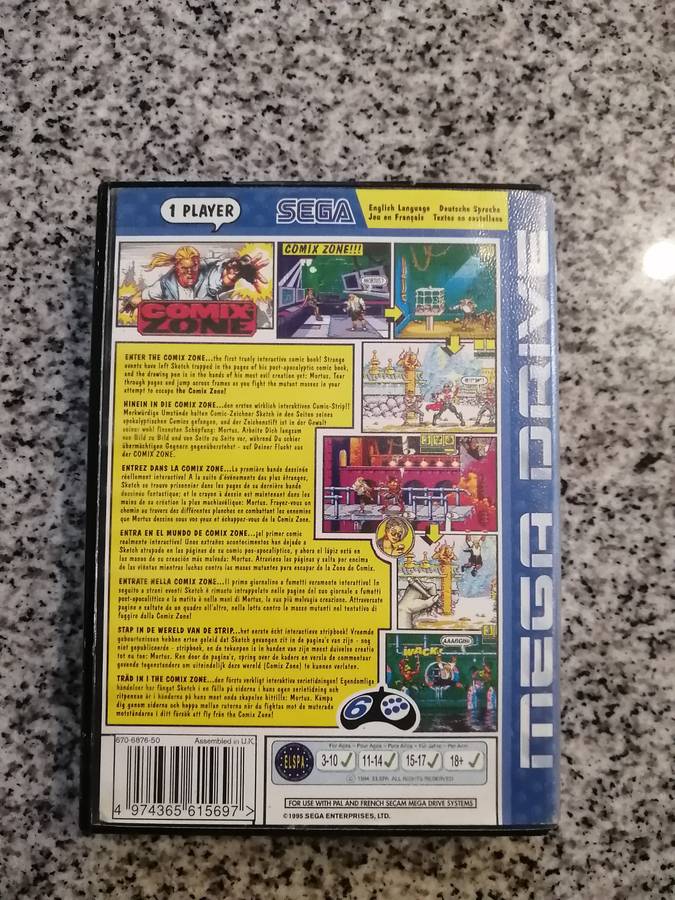 Sega Megadrive Comix Zone