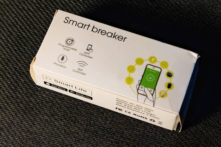 Tuya Basic Wi-Fi Switch/Breaker - 10A 2.4Ghz WiFi Control with Smart Life App