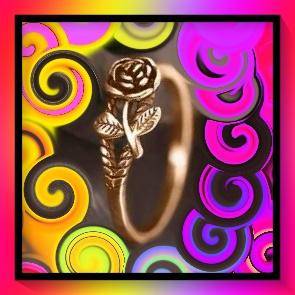 Beautiful 3-Dimensional Flower Finger Ring
