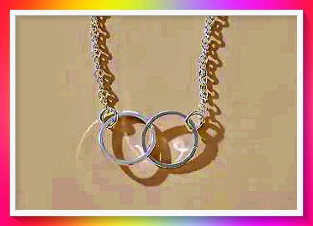 Exquisite Minimalist Interlocking Rings Necklace with adjustable Chain