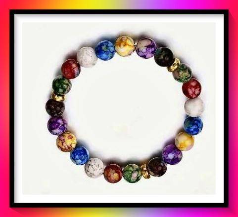 Amazing 7 Colours Chakra Beads Retro Bracelet