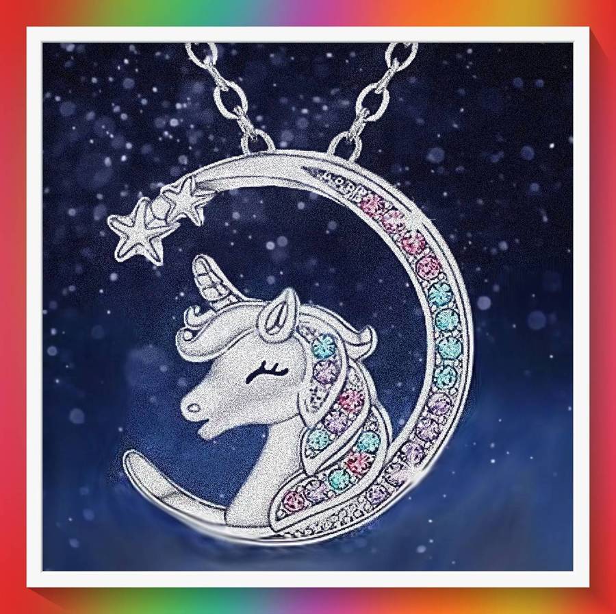 Stunning Fairytale design Unicorn Pendant Necklace