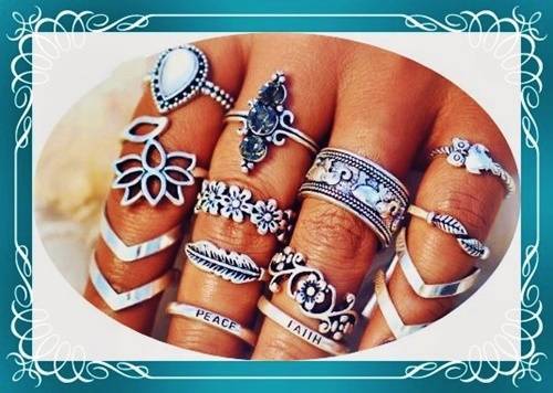 Lovely knuckle jewellery set