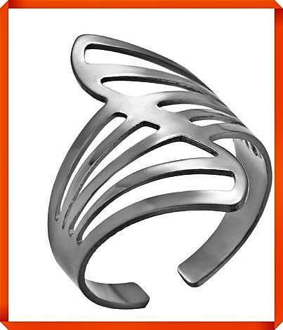 Awesome Adjustable Hollow Geometric Design Open Ring