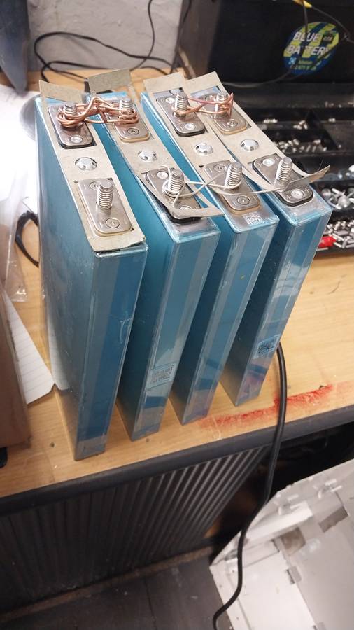 3.2V 80AH b grade lifepo4 cell each.