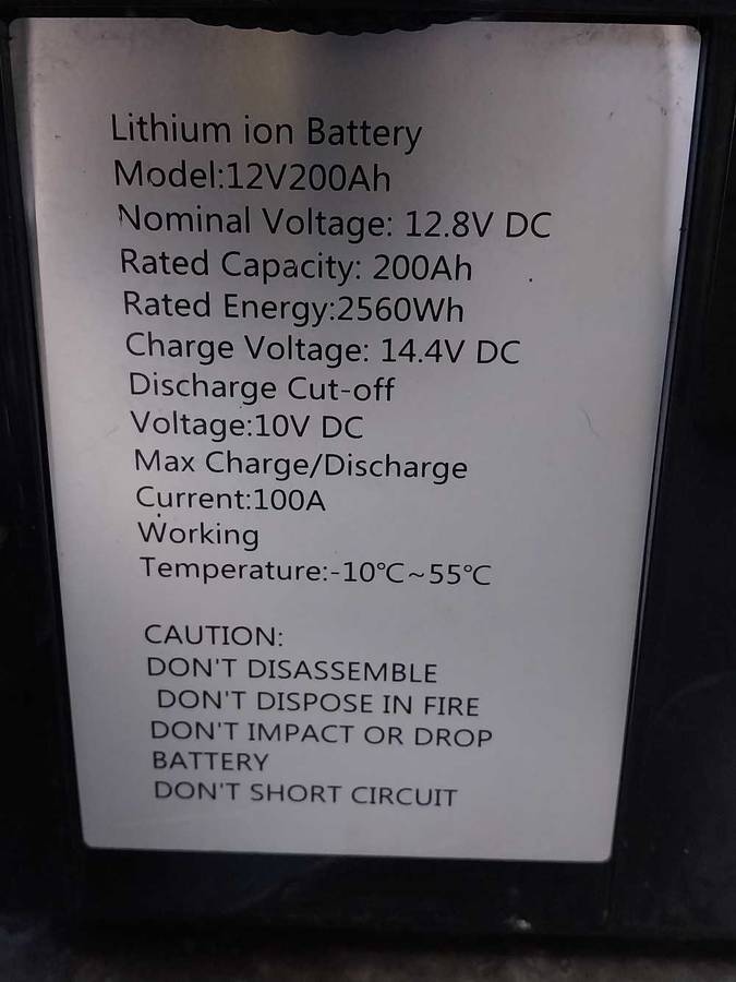 12.8V 200AH b grade tested Mecer lifepo4 battery each