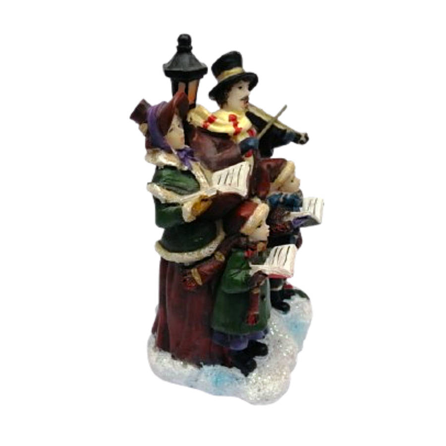 Christmas Decoration of Four Caroling Figurine