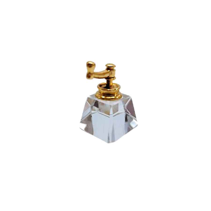 Byzantium Crystal Coffee Grinder with a Gold Handle