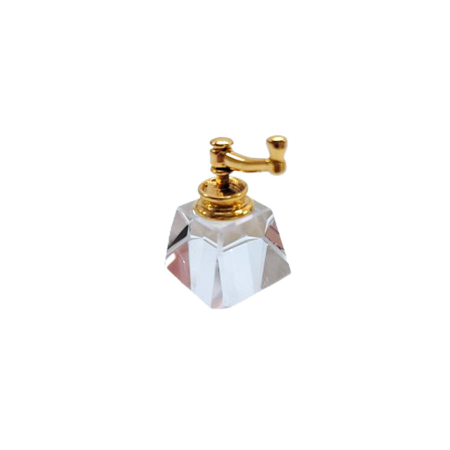 Byzantium Crystal Coffee Grinder with a Gold Handle