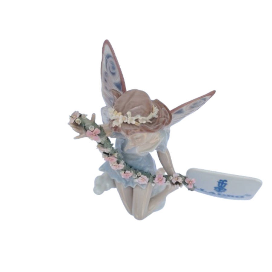 Lladro Figurine Fairy Garland Flowers #5861