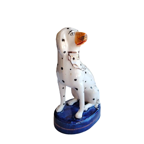 Staffordshire Style Sitting Dalmatian Dog