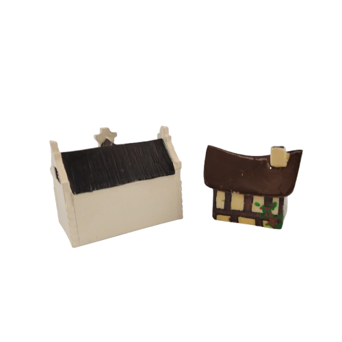 Two Miniature Houses Cottages