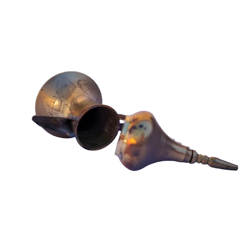 Dallah Indian Middle Eastern Small Miniature Brass Coffee Pot