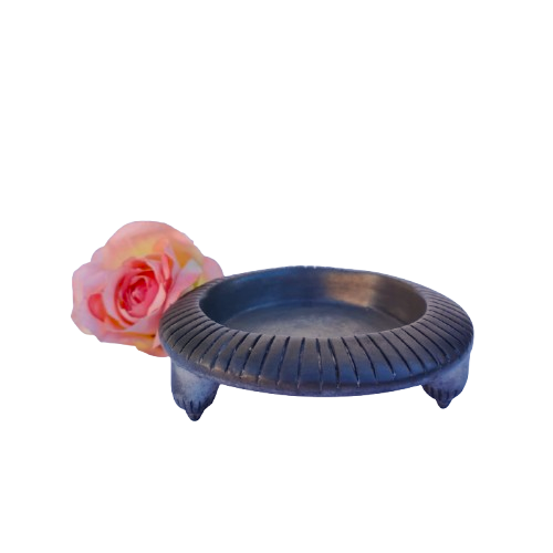 Vintage Carrol Boyes  3 - Footed Pewter Large Candle Holder