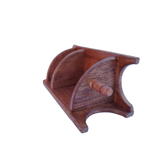 Original vintage wooden doll furniture corner cupboard