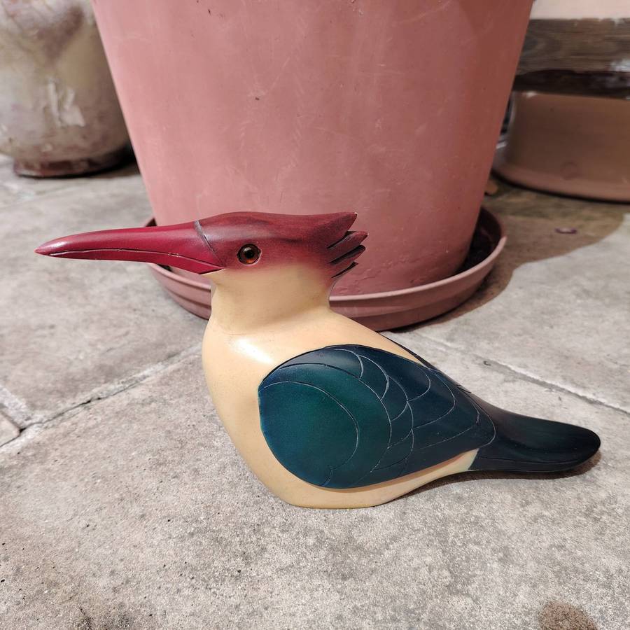 Feathers of Knysna Gallery carved and hand painted Female Kingfisher