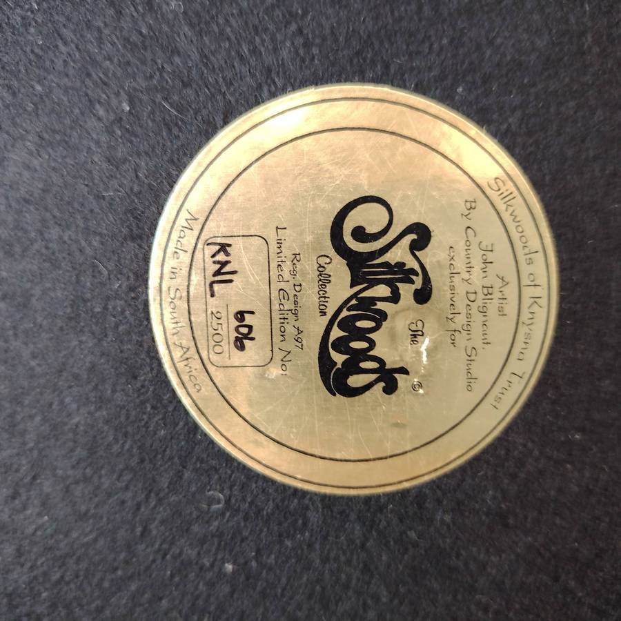 Limited edition Silkwood on Knysna Trust Knysna Lourie figurine