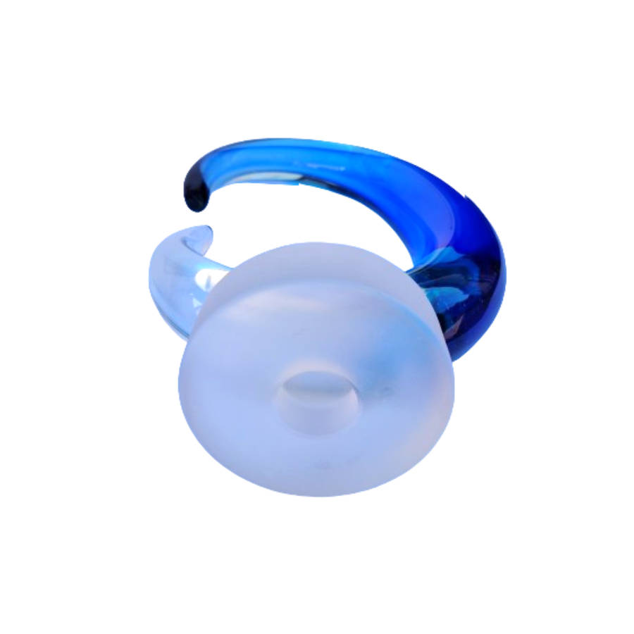 A Stunning hand crafted Blue Turquoise Glass Sculpture
