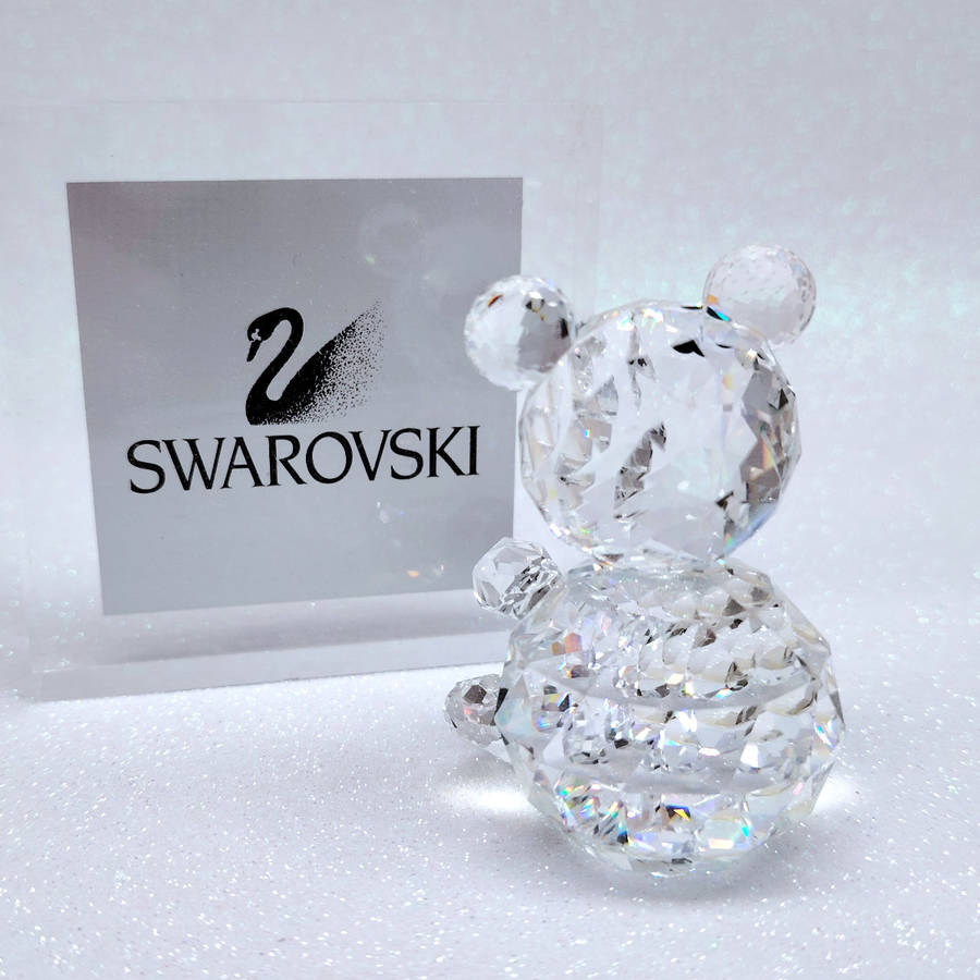 Swarovski Silver Crystal Large Bear