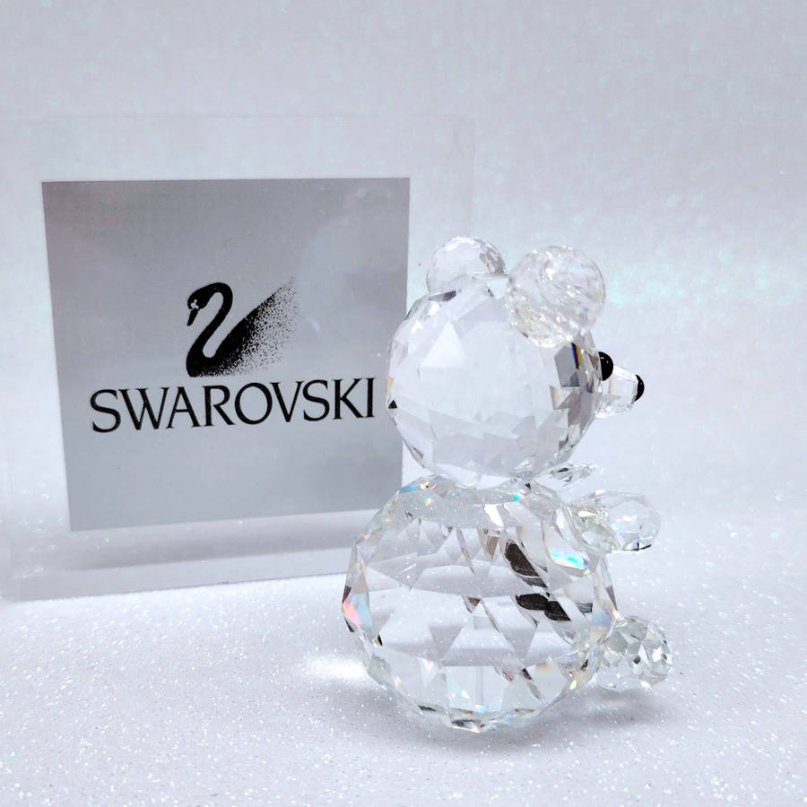 Swarovski Silver Crystal Large Bear