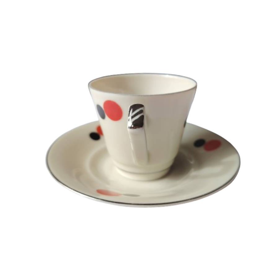 Rare vintage 1930's Czech Victoria Porcelain Art Deco Tea set